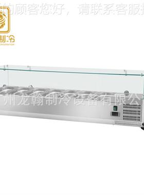 广州厂家直销钢 桌上披萨柜 小不锈沙拉台 型沙36298型拉台 台式