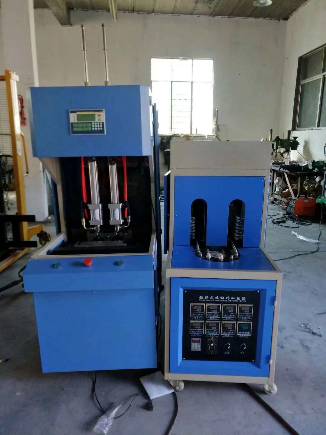 厂家直销 广口瓶 半自动一出二吹瓶机 质保18个月