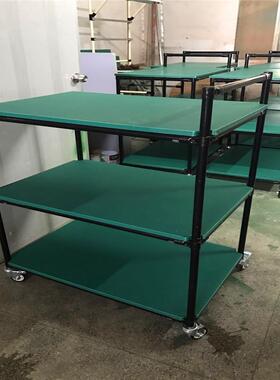 厂家黑色防静电精益管推车线棒周转车一年保修