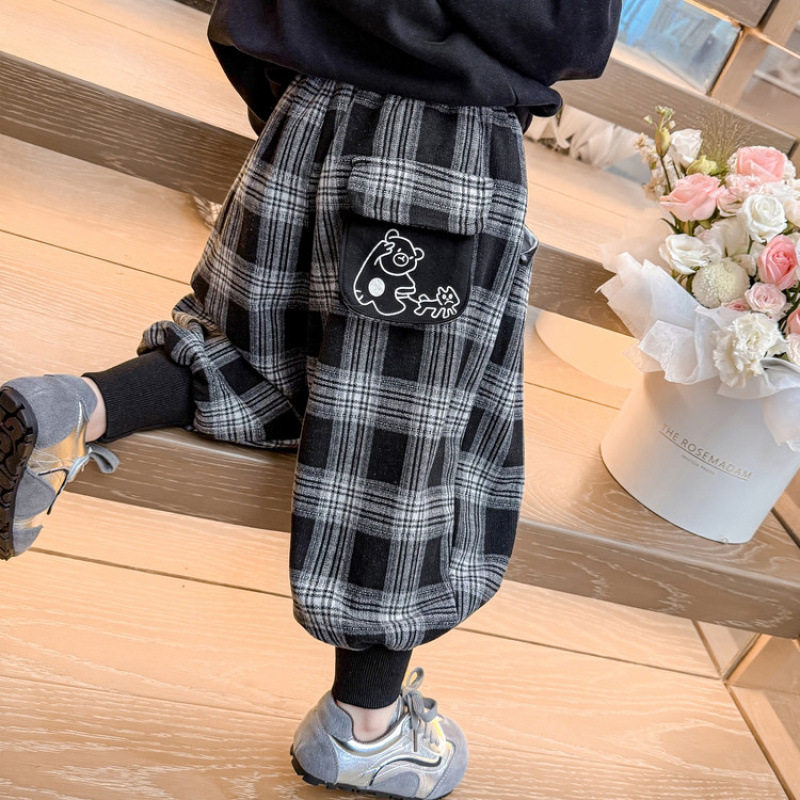 女童格子裤子秋装2026新款儿童春秋款洋气韩系哈伦裤宝宝秋季卫裤,童装/婴儿装/亲子装,裤子,淘宝优惠券,粉丝福利购,淘宝优惠卷