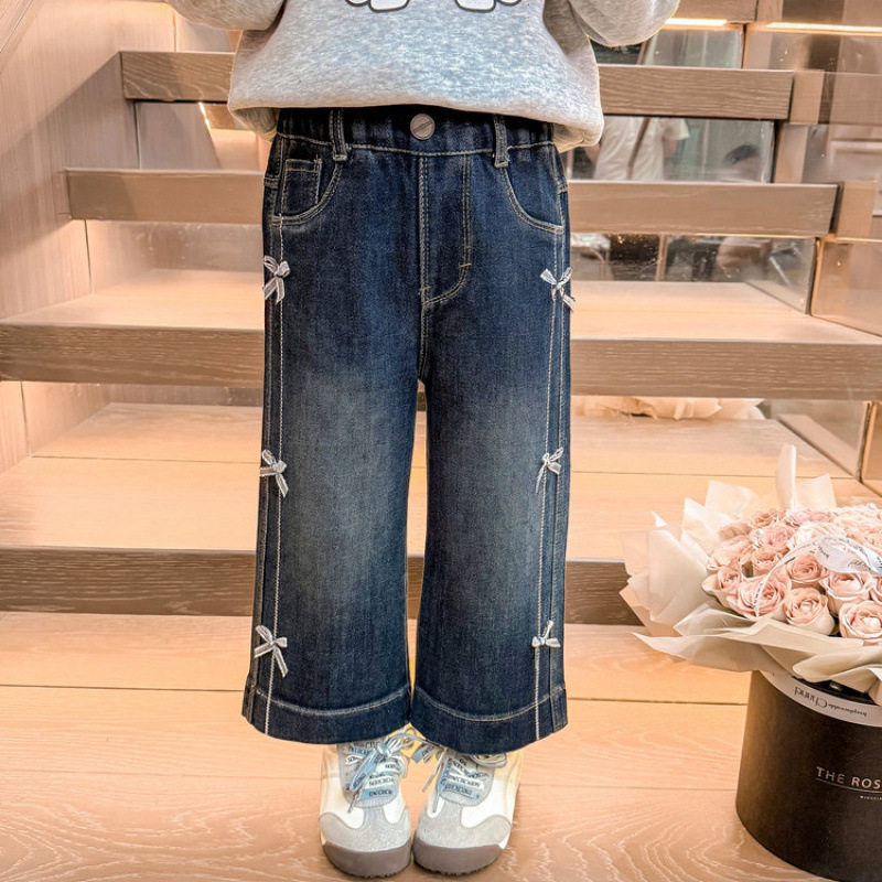 女童牛仔裤春秋款2026新款韩版洋气休闲直筒裤儿童秋装裤子,童装/婴儿装/亲子装,儿童牛仔裤,淘宝优惠券,粉丝福利购,淘宝优惠卷