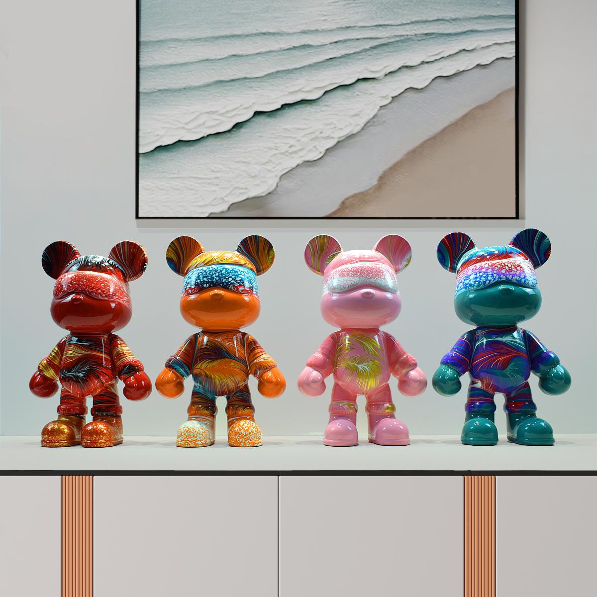 树脂装饰轻奢风客厅流体工艺摆件