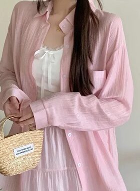 棉锦印象防晒莱赛尔锦纶衬衫