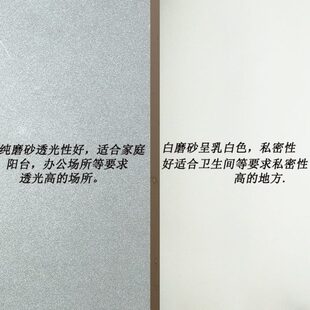 玻璃贴纸透光不透明自粘窗户办公室隐私磨砂浴室防窥防走光贴膜视