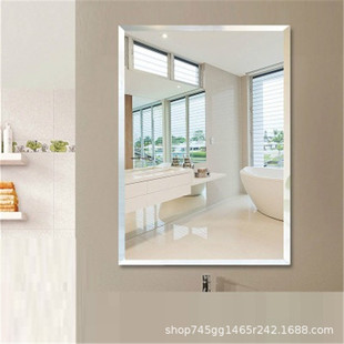 高清超白银镜青岛工厂制作安装5mm银镜镜子厂商 切割磨边镜子