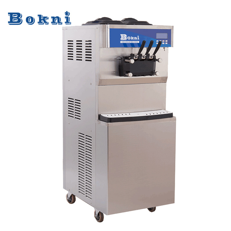 博科尼冰淇淋机商用全自动圣代甜筒机立式网红冰激凌机摆摊机器