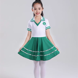 踏浪少年小荷风采舞蹈服儿童现代群舞表演校园红领巾舞台演出服装