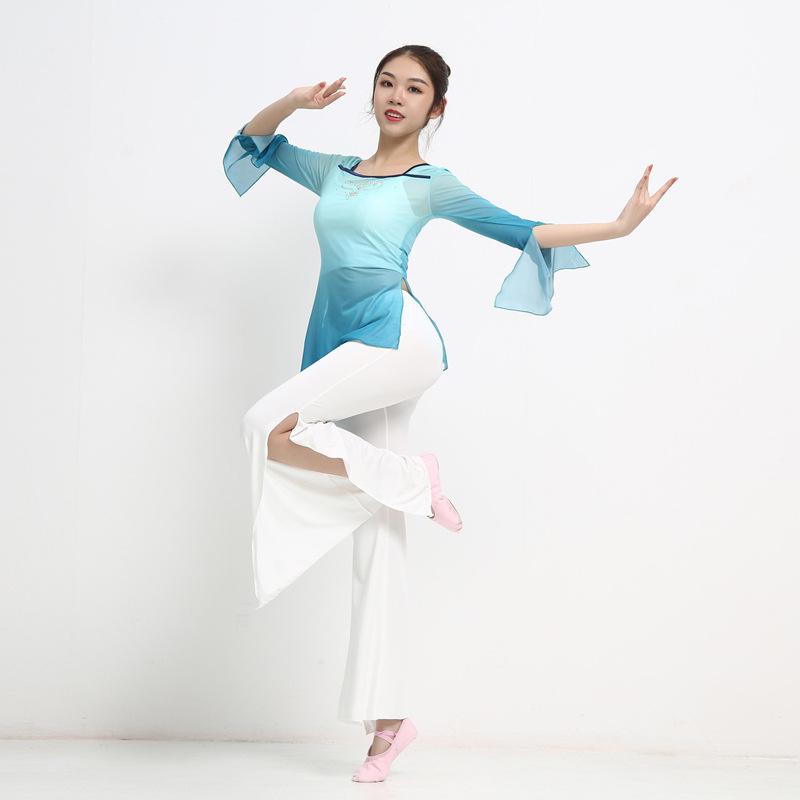 日本无印MUJIE古典舞练功服女上衣艺考民族舞蹈服装现代舞蹈服身
