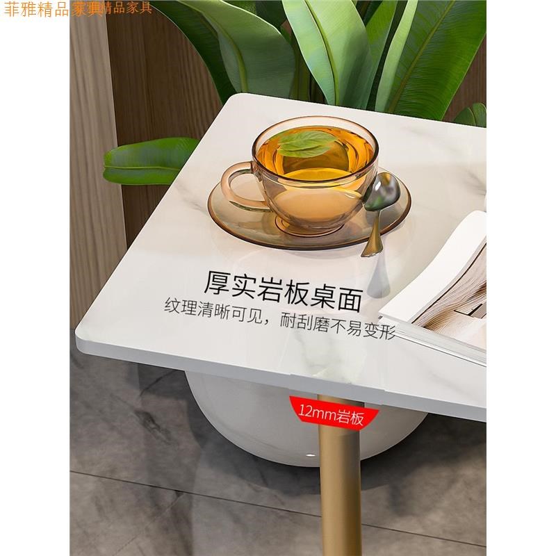 移动沙发边茶几桌轻几简约板边几高边小I桌子奢角迷你C型岩现代几