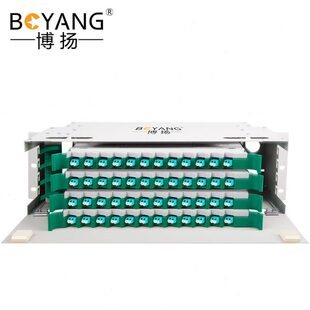 博扬 648M4框芯ODF光纤配线架C万兆多模/L元体满配O9口双/单子工
