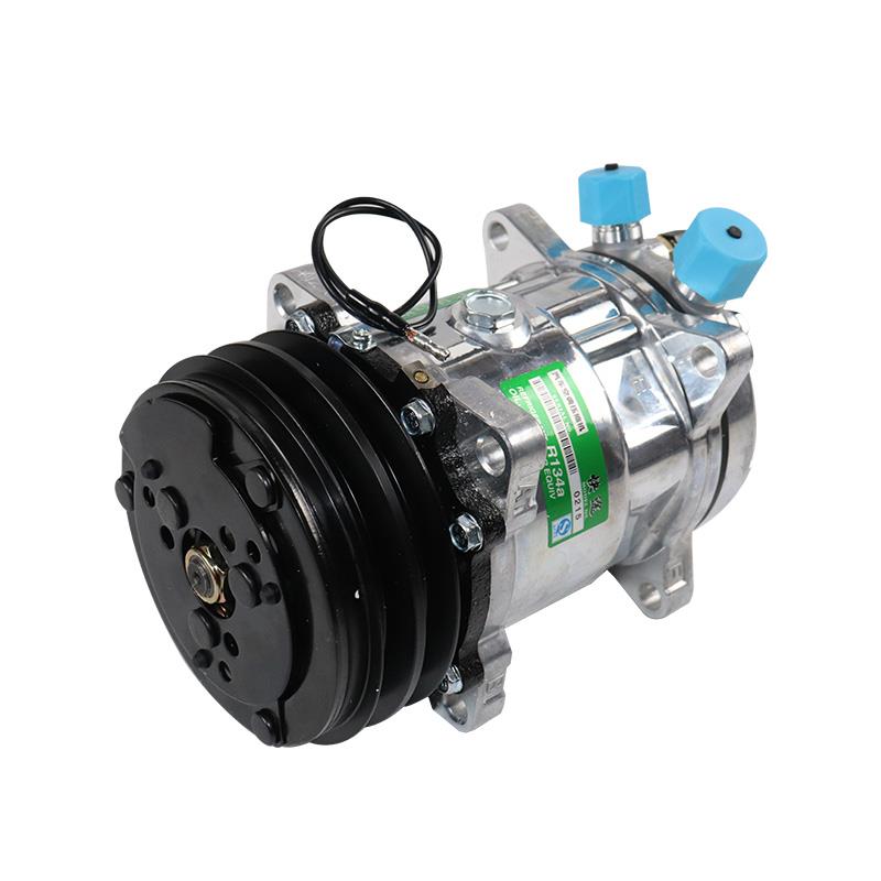 汽车空调508压缩机改装通用12v24伏货车挖掘机工程车收割机冷气泵