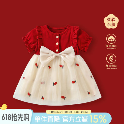 周岁女宝宝礼服婴儿公主裙