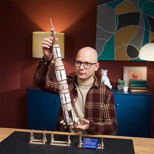 UGEARS阿波罗土星五号模型航天航空新款运载火箭成人拼装积木礼物