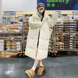 高级感炸街白色中长款羽绒服女冬2024新款设计感白鸭绒大被子外套，女装羽绒服，浙宝007A（原150A)