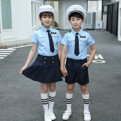 现货儿童空军演出服小学生运动会表演服套装幼儿朗诵大合唱服装