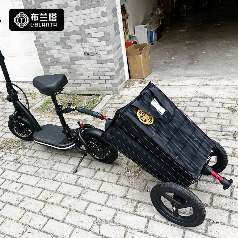 轻量化铝合金保温大轮自行车拖车