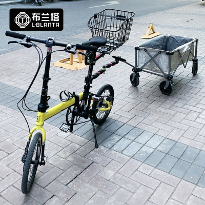 布兰塔连接件自行车连接买 菜车拖挂连接杆电动车连接器露营汽车