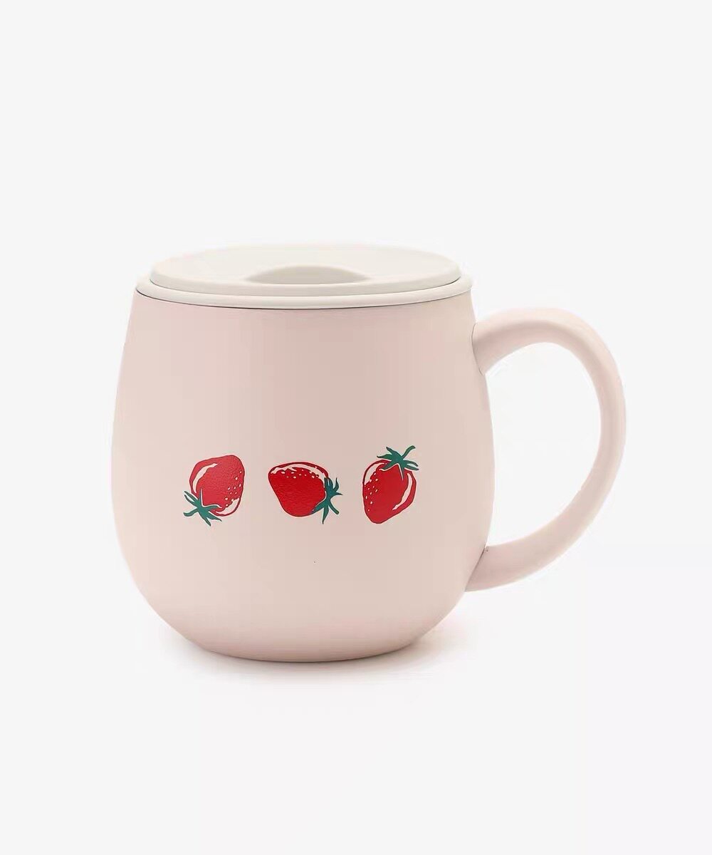 日本Afternoontea2026新款限定草莓插画耐热玻璃水杯茶壶甜点杯