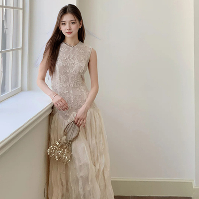 法式复古礼服裙子订婚礼服连衣裙