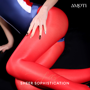 缇 80D舞台舍宾丝袜油光连裤 心灵感触 舍宾 反光多色 宓 AMOTi