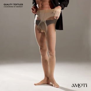 AMOTi 缇 心灵感触 -晞 [风范]男士5D细腻天鹅绒超薄大码连裤袜