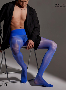 AMOTi 缇 心灵感触- 朗[风范]男士马油丝袜油亮丝滑性感连裤多色