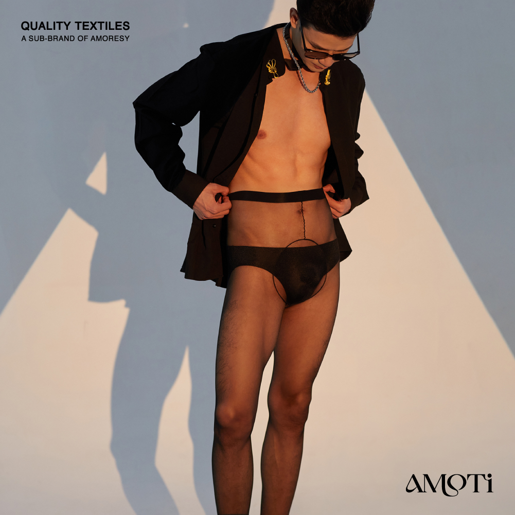 AMOTi性感一线裆连裤袜超薄丝袜