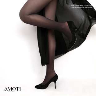 AMOTi 袜丝袜女 80D秋冬外穿高腰光腿神器丝袜黑透肉性感打底连裤