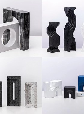 北欧中式拱门摆件乔迁新居礼品客厅电视柜拱形酒柜新婚礼物装饰品