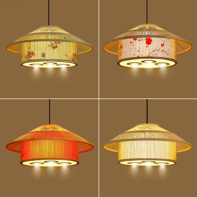 新中式餐厅吊灯酒店专用灯餐饮包间饭店火锅店卡座射灯款竹编灯具,家装灯饰光源,酒店/宴会厅/餐饮吊灯,淘宝优惠券,粉丝福利购,淘宝优惠卷
