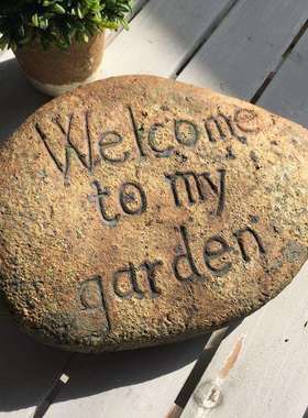 美式复古做旧粗土粗陶桌面客厅摆件甜蜜的家装饰家居创意摆件