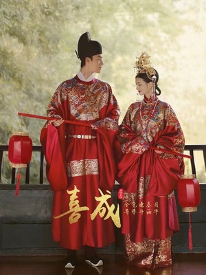 嫁衣结婚礼新郎新娘全套租赁