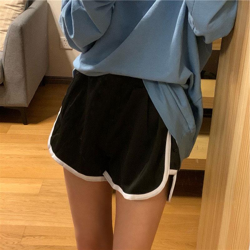 孕妇纯棉低腰打底裤运动短裤女灰色阔腿裤子夏季宽松薄款三分热裤