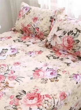 浪漫花屋-加厚加密老粗布床D单235cm-245cm