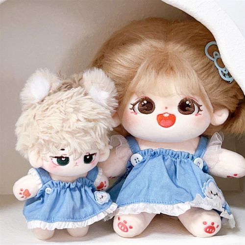 棉花娃娃娃衣裙子夏季清新公主裙玩偶公仔替换衣服10cm20cm配件