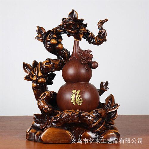 招财纳福葫芦摆件 家居客厅玄关酒柜装饰品乔迁开业送.礼厂家