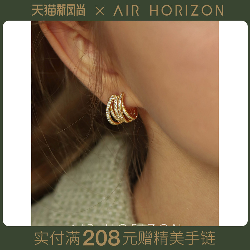 圆圈短款复古耳扣耳环气质小众设计感百搭网红耳圈高级感新款耳钉