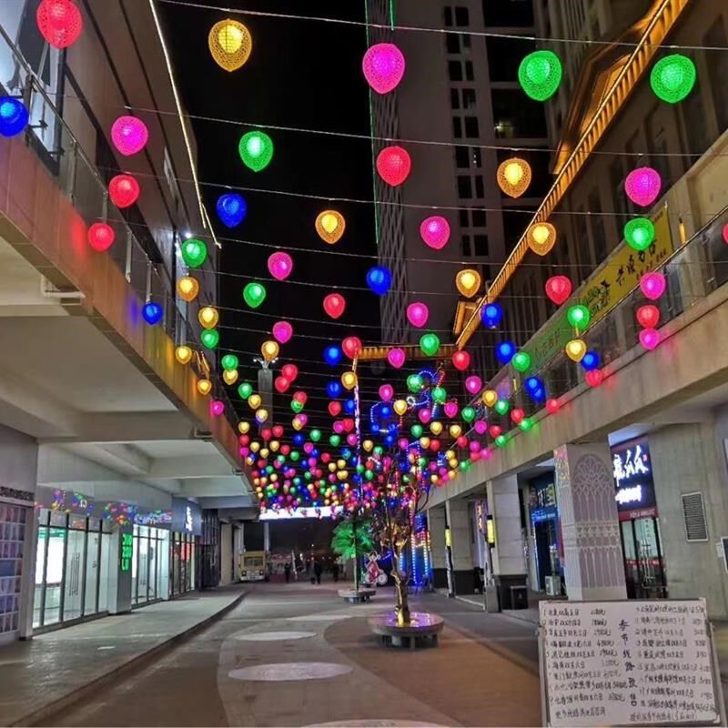 户外LED树灯桃心灯树灯装饰心型B造型灯闪灯串灯景区庭院布置创意