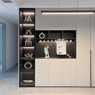 轻奢高档客厅电视柜壁橱r摆件酒柜领导办公室高端上档次书架装饰