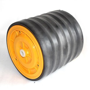 农用滚轮小麦播种机配件农用器农用滚筒后振压滚子压Y地清土器黑