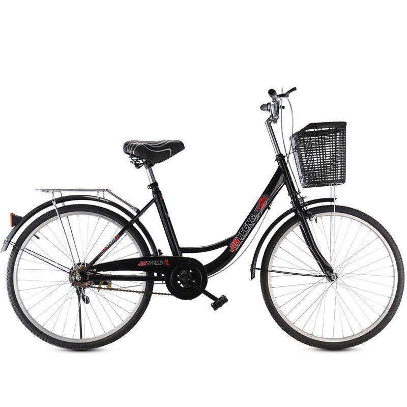 24寸26自行车成人轻便男女式成年实心胎中小学生淑女上班代步单车