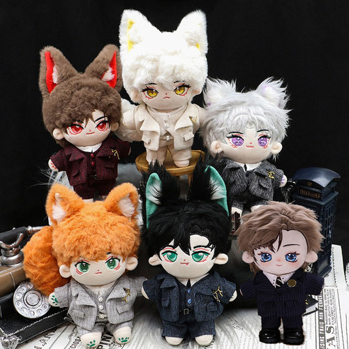 20CM娃衣现货西装套装英伦正装20厘米棉花娃娃衣服可爱便宜酷10CM