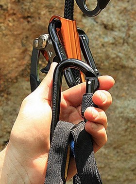 A278aN 主锁 D扣 户外登山扣攀岩锁具 承重锁扣下降器 可承重2.6