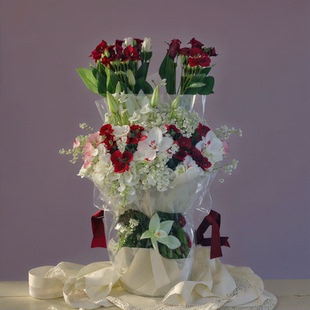 鲜花ai幻图光影艺术字隐藏字定制艺术头像定制文字嵌入图像幻术字