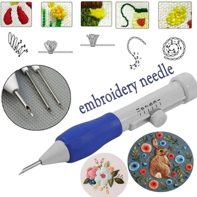 Embroidery Punch Needle Kit Stitching Tool Set Magic Embroid