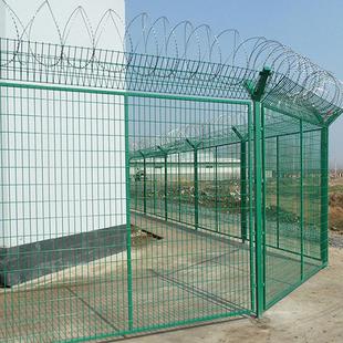 定铁丝网围栏栅栏Y型制攀爬刀防刺绳框架片隔离防护网 监狱护栏网