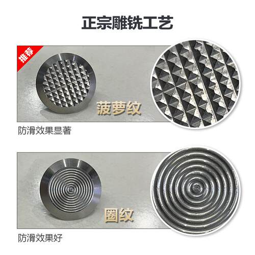 3锈0不钢盲DGG道钉条防滑导盲菠萝纹导盲4钉无障碍设施螺纹柱钉式