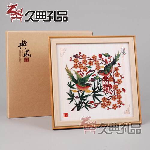 陜西皮影工艺礼品摆饰皮影装饰画 画家摆件西安纪念品中国风民间