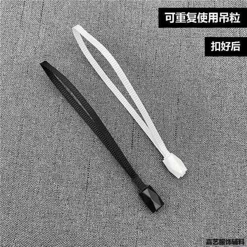 高档罗纹带吊粒现货通用丝带吊牌挂绳服装挂牌绳可重复使用