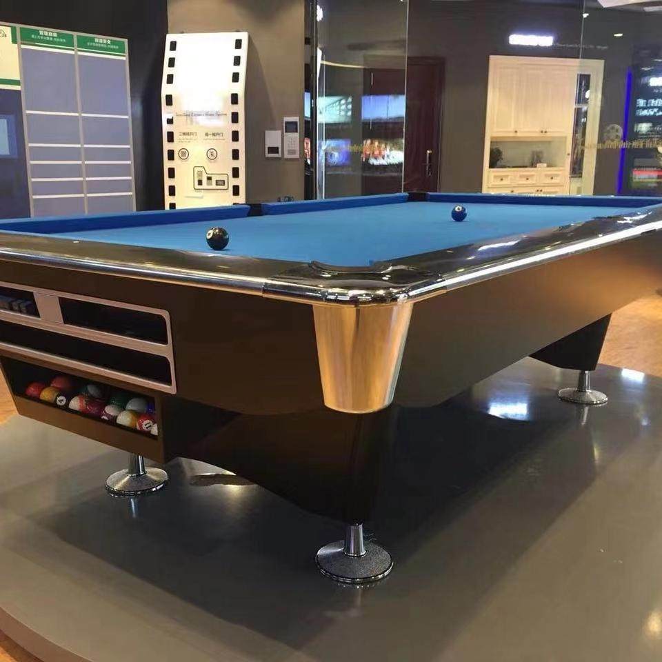 球台花式九球桌四代九尺商用家用台球俱乐部外贸台球桌工厂黑八球